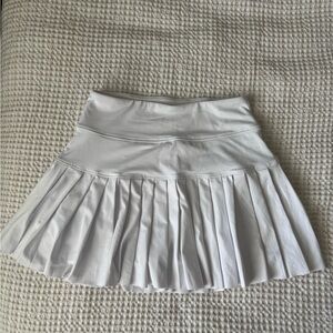 White Pleated Skort golf skirt